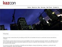 Tablet Screenshot of kazcon.com